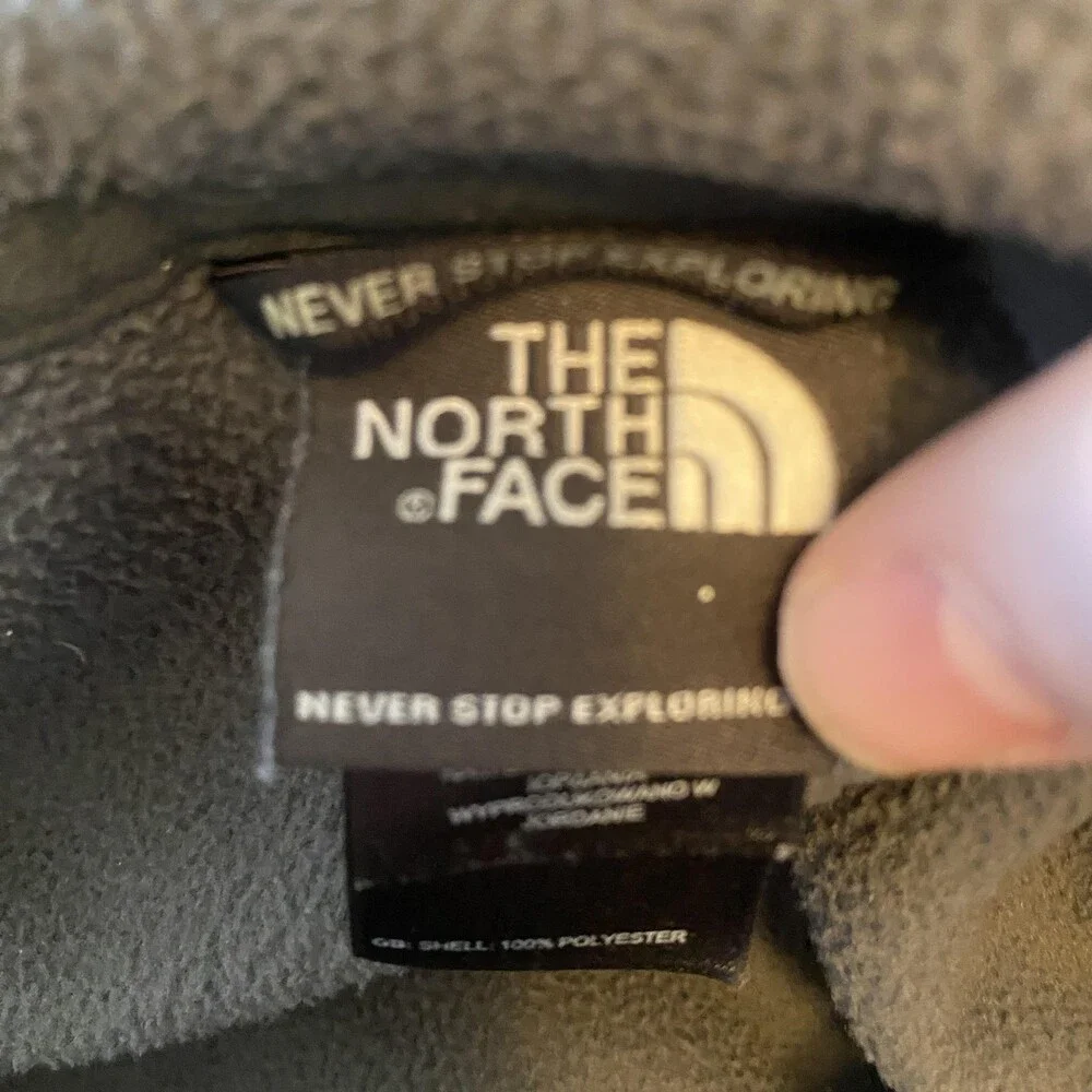 The North Face TKA 100 Glacier Fleece Jacket Mens Large Gray 1/4 Zip Pullover